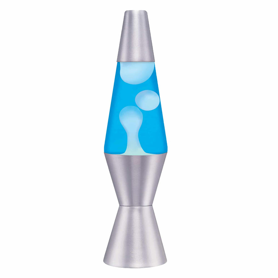 11.5″ LAVA LAMP – WHITE/BLUE/SILVER L1