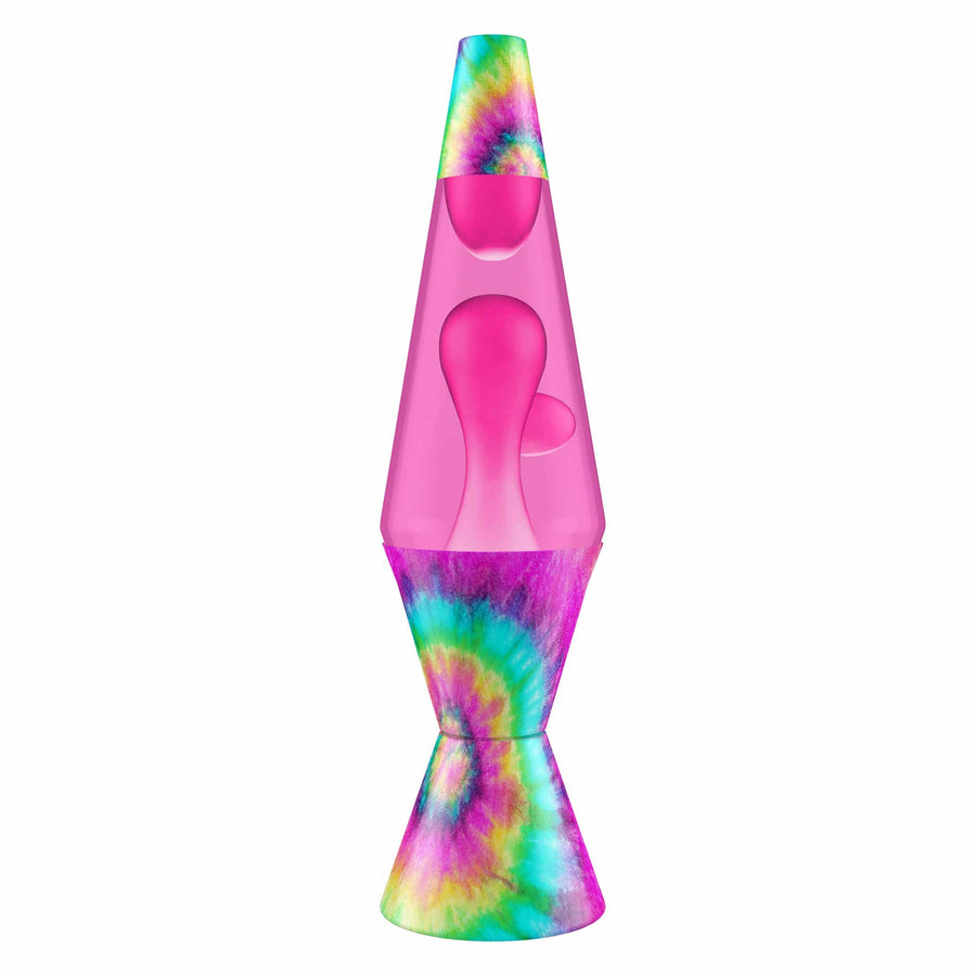 14.5″ LAVA LAMP – TIE DYE PINK SPIRAL H6