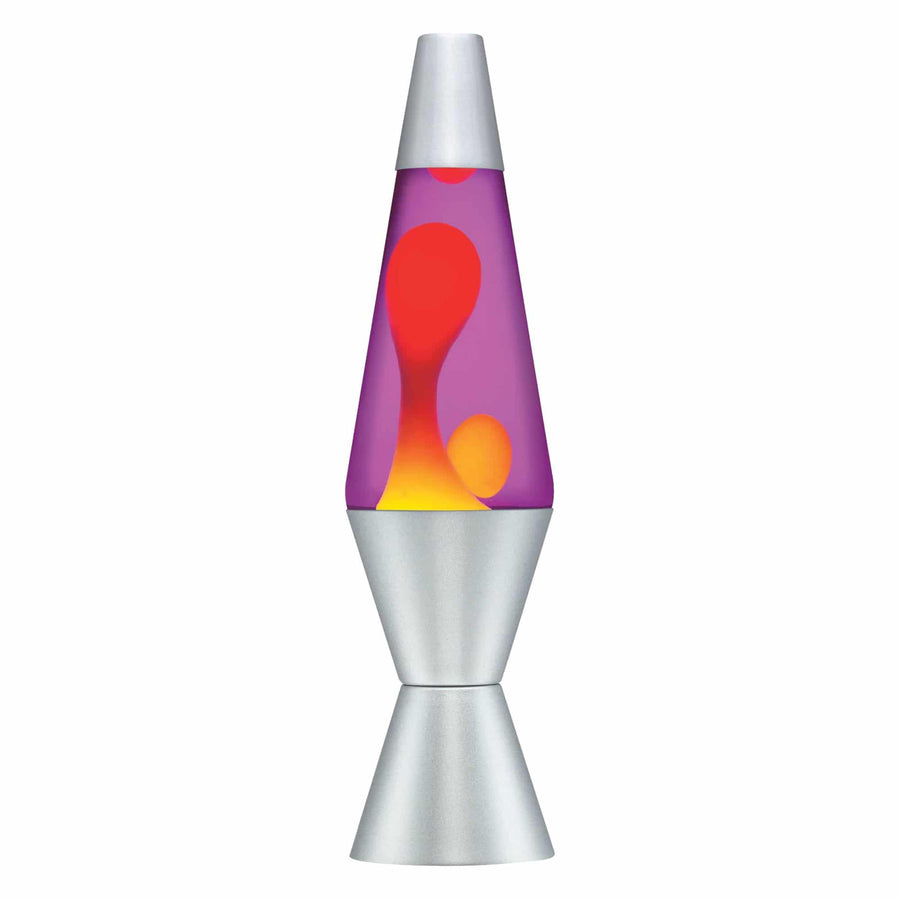 14.5” LAVA LAMP – YELLOW/PURPLE/SILVER W5