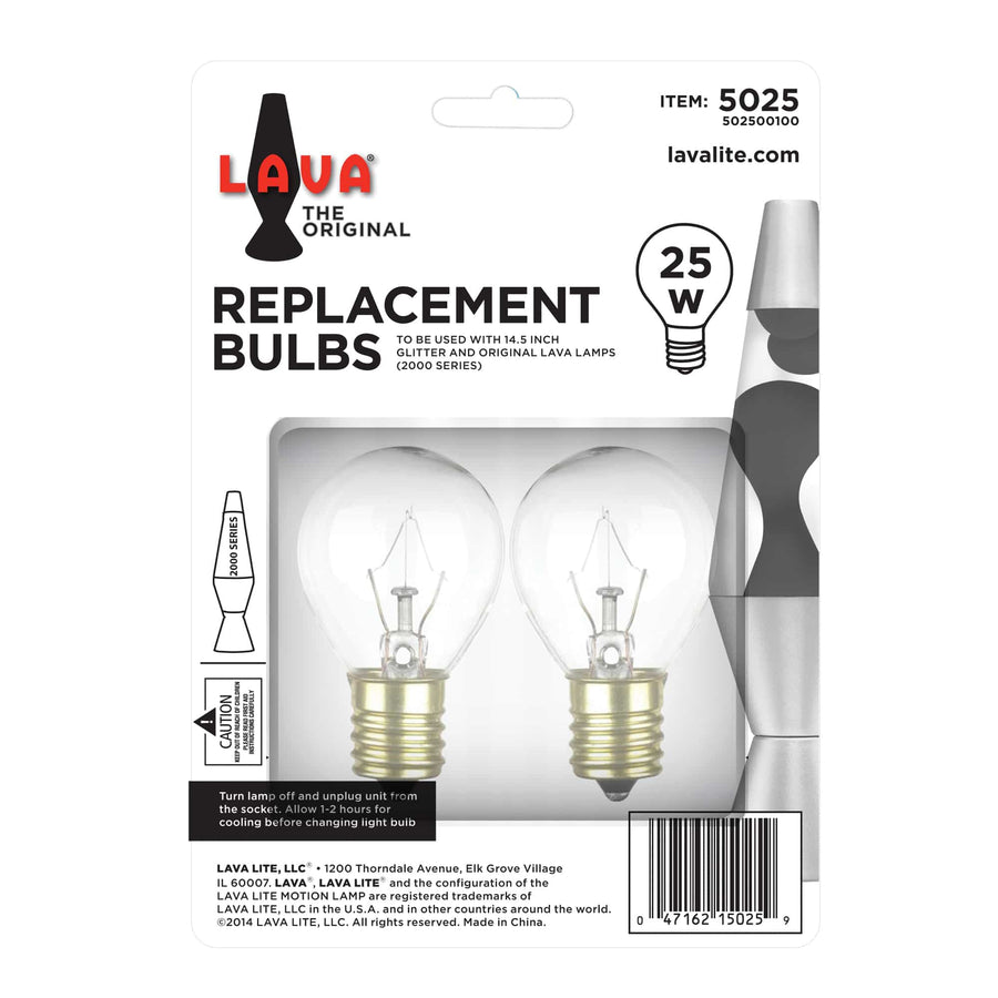 25W LAVA LAMP LIGHT BULB W/TRAY X6