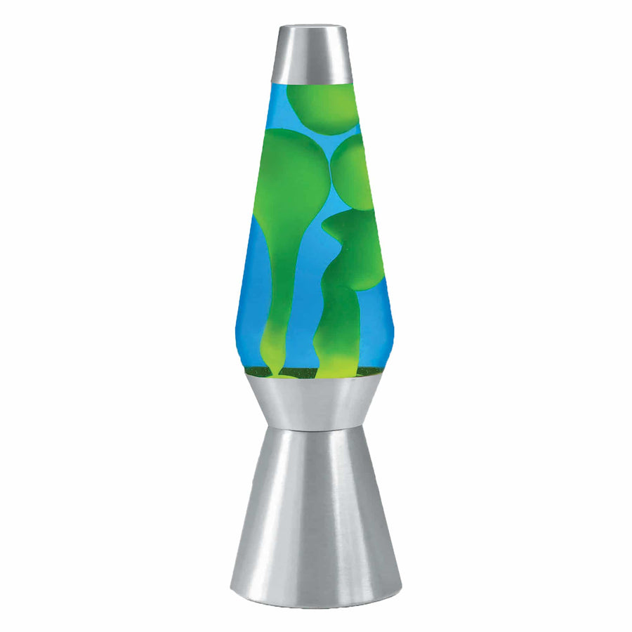27″ LAVA LAMP GRANDE – YELLOW/BLUE/SILVER B9